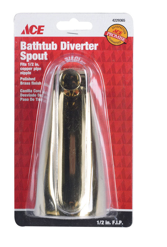 Ace Polished Brass Tub Spout