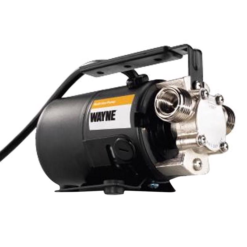 Wayne 1/10 HP 390 gph Aluminum Switchless Switch Bottom AC Transfer Pump