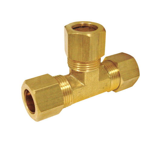 Ace 3/8 in. Compression X 3/8 in. D Compression Brass Tee