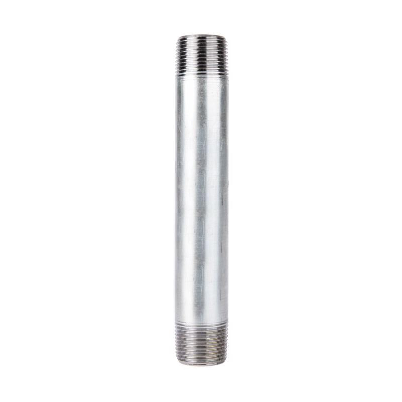 STZ Industries 4 in. MIP each X 4 in. D MIP Galvanized Steel 8 in. L Nipple