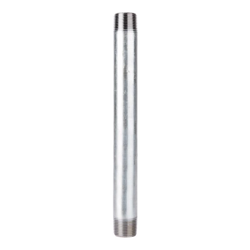 STZ Industries 3 in. MIP each X 3 in. D MIP Galvanized Steel 12 in. L Nipple