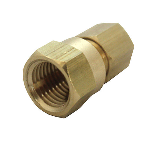 Ace 1/4 in. Compression X 3/8 in. D FPT Brass Connector