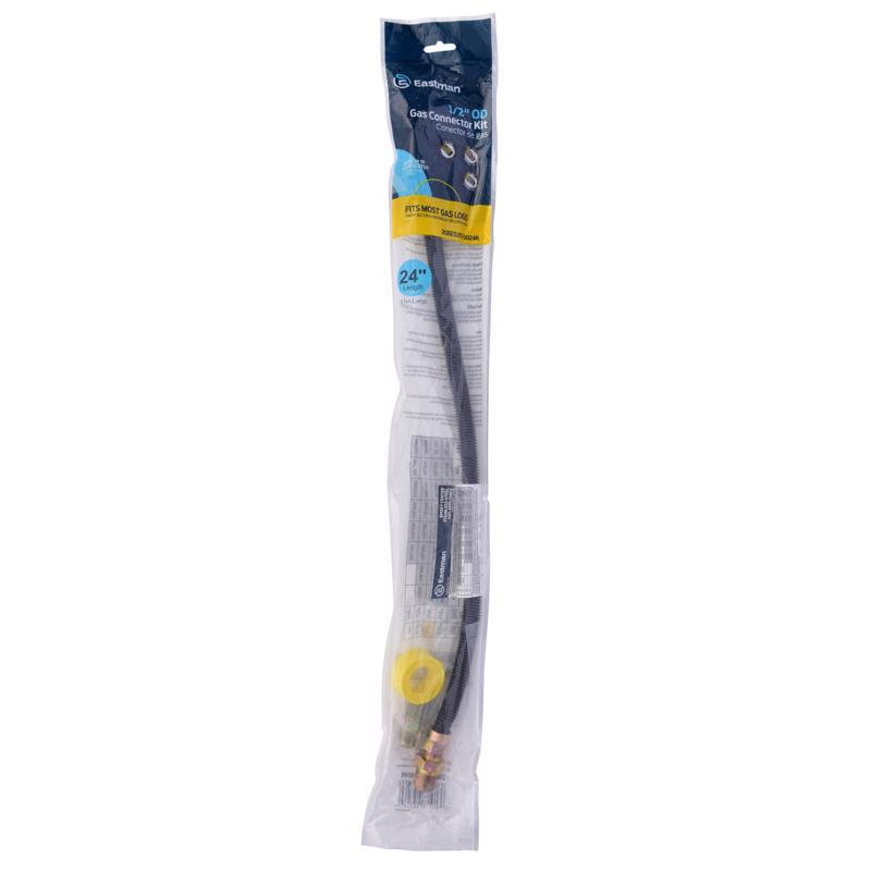 Eastman 1/2 in. MIP X 1/2 in. D MIP 24 in. Stainless Steel Installation Kit