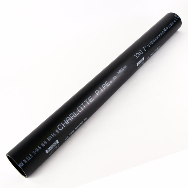 Charlotte Pipe 2 in. D X 2 ft. L ABS DWV Pipe
