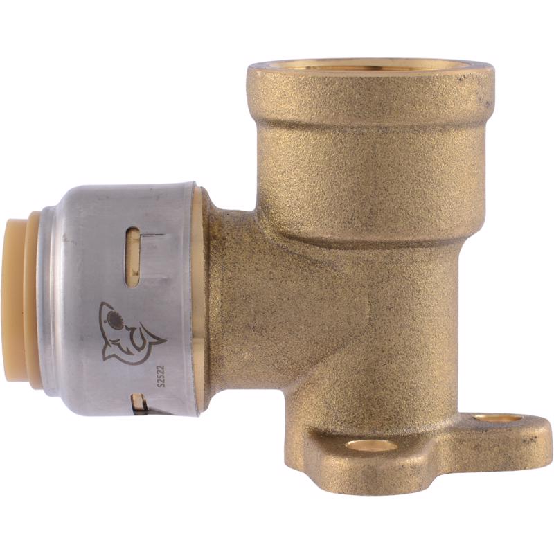 SharkBite Push to Connect 1/2 in. Push X 1/2 in. D FIP Brass 90 Degree Drop Ear Elbow