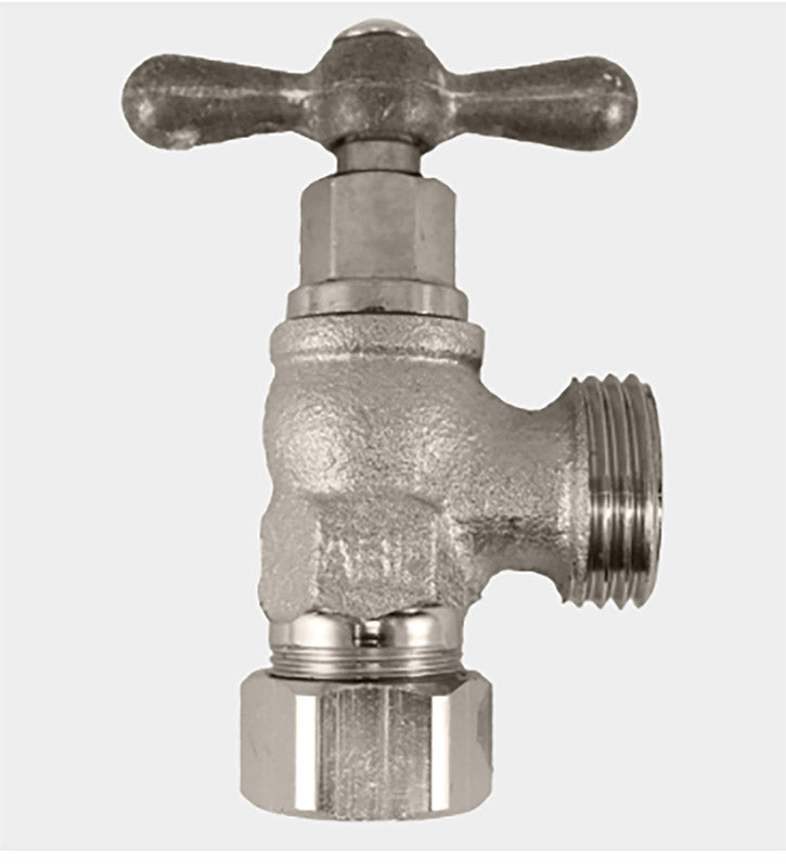 Arrowhead 1/2 in. Copper Compression X 3/4 in. MHT Brass Washing Machine Valve