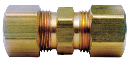 Ace 1/2 in. Compression X 3/8 in. D Compression Yellow Brass Union