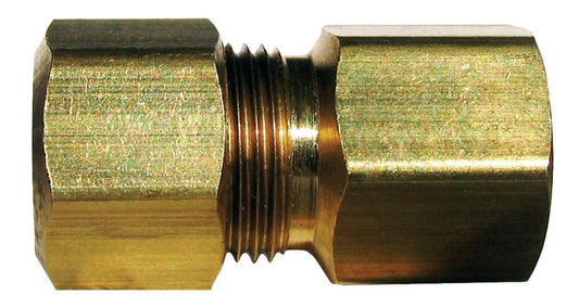 Ace 1/4 in. Compression X 1/2 in. D FPT Brass Connector