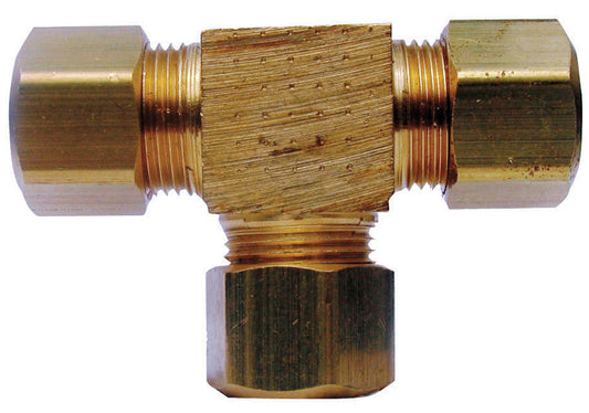Ace 3/8 in. Compression X 3/8 in. D Compression Yellow Brass Tee