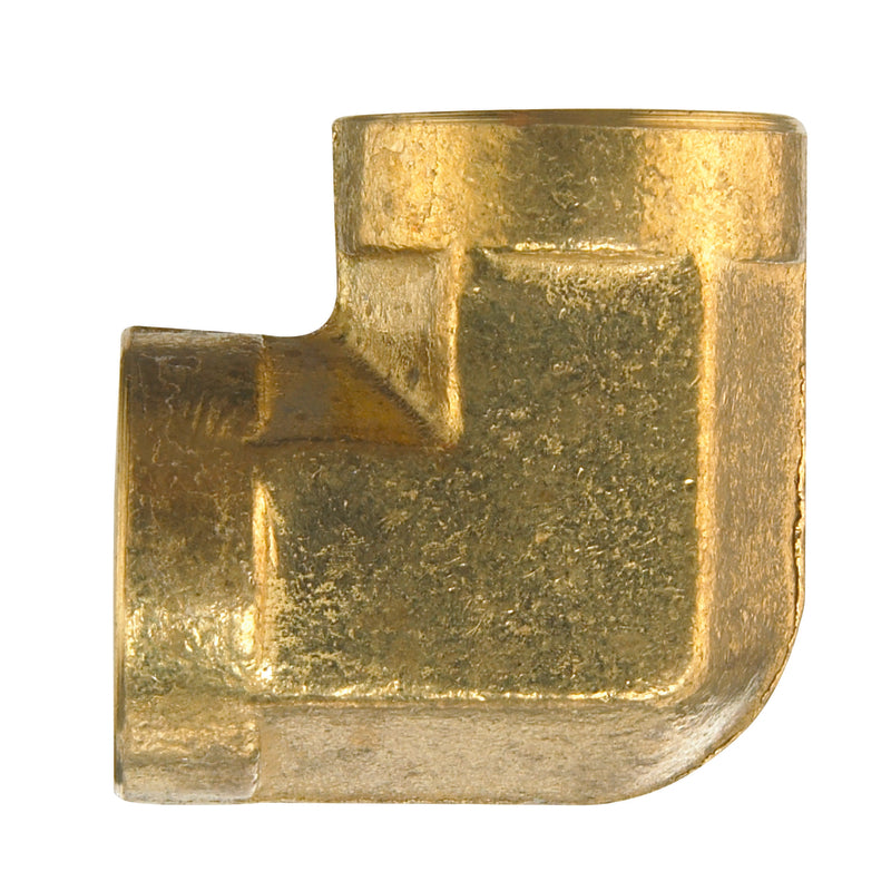 Ace 1/2 in. FPT X 1/2 in. D FPT Yellow Brass Elbow