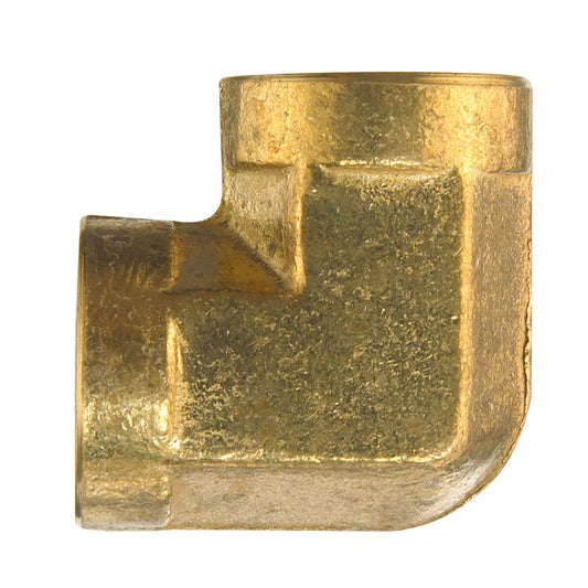 Ace 1/2 in. FPT X 1/2 in. D FPT Yellow Brass Elbow