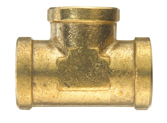 Ace 1/2 in. FPT X 1/2 in. D FPT Yellow Brass Tee