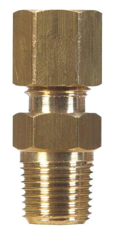JMF Company 3/8 in. Compression X 1/4 in. D Male Brass Connector