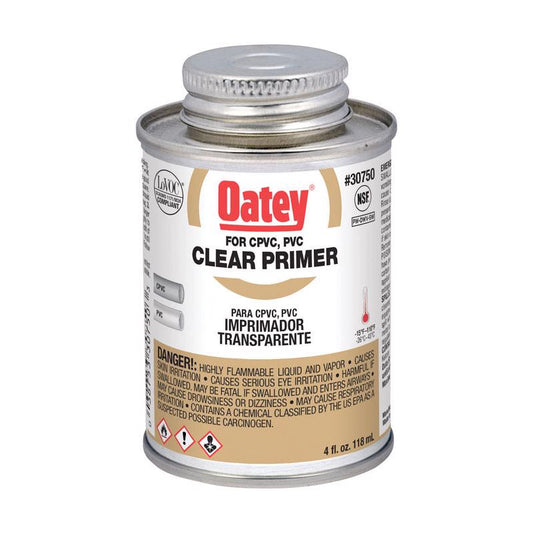Oatey Clear Primer For CPVC/PVC 4 oz