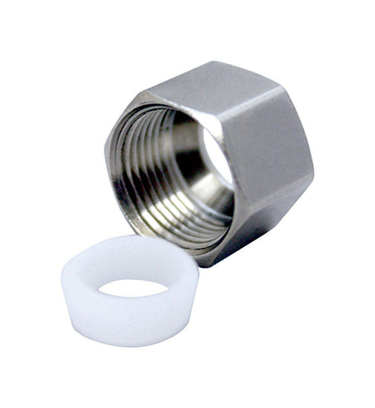 Ace 3/8 in. MPT Chrome Plated Brass Sleeve