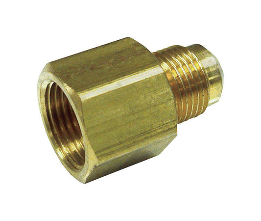 Ace 1/2 in. Female Flare X 3/8 in. D Male Flare Brass Reducing Adapter