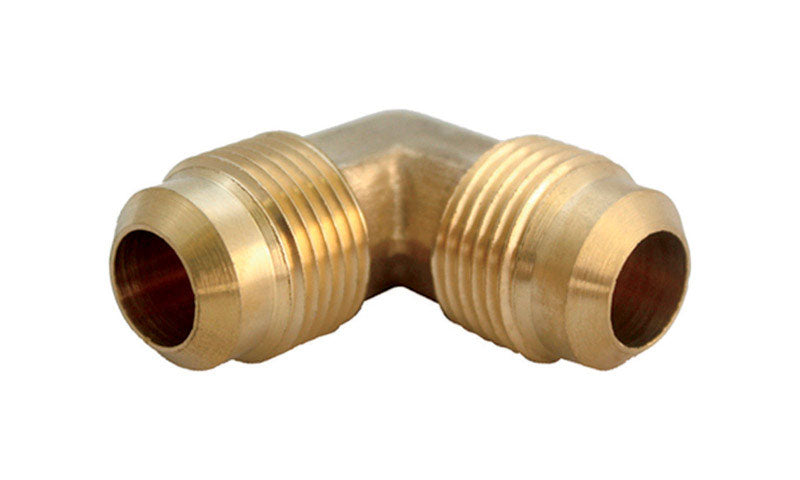 Ace 1/4 in. Flare X 1/4 in. D Flare Brass 90 Degree Elbow