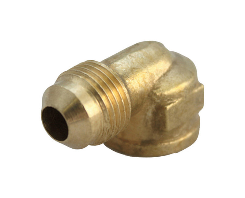 Ace 1/2 in. Flare X 3/8 in. D FPT Brass 90 Degree Elbow