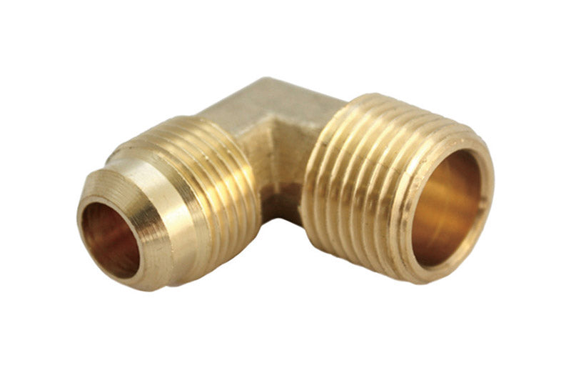 JMF Company 1/2 in. Flare X 3/8 in. D MPT Brass 90 Degree Street Elbow