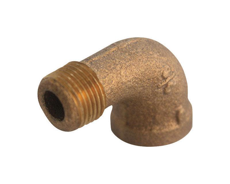 JMF Company 1/4 in. FPT X 1/4 in. D MPT Red Brass 90 Degree Street Elbow