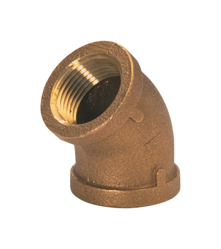 JMF Company 1 in. FPT X 1 in. D FPT Red Brass 45 Degree Elbow