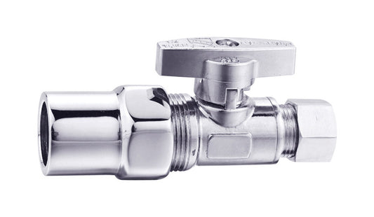 Keeney CPVC Compression Brass Straight Stop Valve