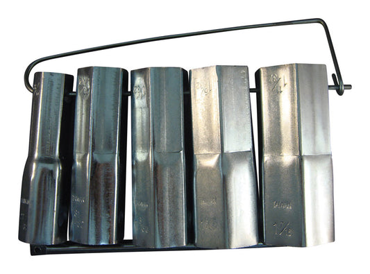 Ace Shower Valve Socket Wrench Set Silver 5 pc