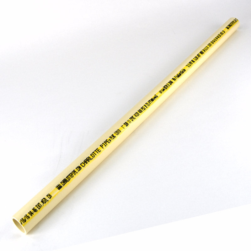 Charlotte Pipe Schedule 40 CPVC Pipe 1 in. D X 2 ft. L Plain End 600 psi