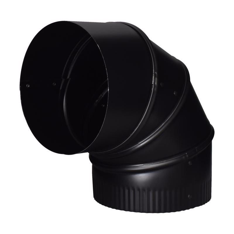 Imperial 6 in. D X 6 in. L Steel Stove Pipe Elbow