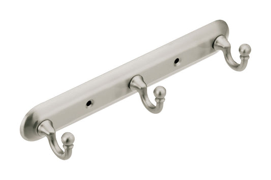 Moen Yorkshire 2 in. H X 1.75 in. W Brushed Nickel Robe Hook