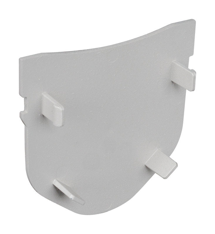 Fernco StormDrain Plus 4-11/16 in. Gray Rectangle Plastic End Cap