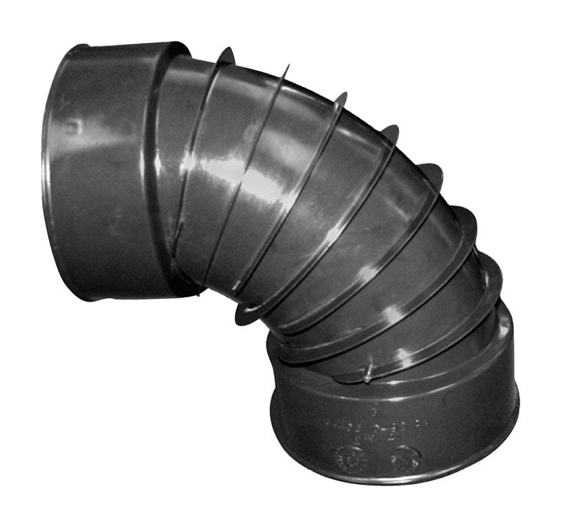 Advanced Drainage Systems 3 in. Snap X 3 in. D Snap Polyethylene 7 in. 90 Degree Elbow 1 pk