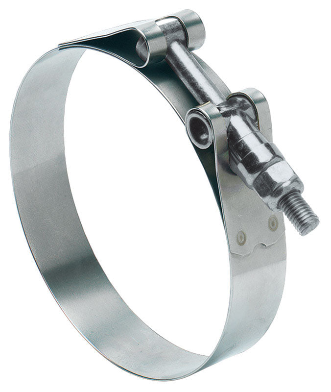 Ideal Tridon 2-5/8 in. 2-15/16 in. 263 Silver Hose Clamp With Tongue Bridge Stainless Steel Band T-B