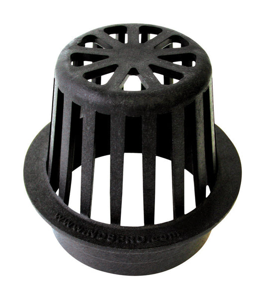 NDS 3 in. Black Round Polyolefin Atrium Grate
