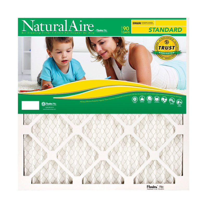 NaturalAire 20 in. W X 20 in. H X 1 in. D Synthetic 8 MERV Pleated Air Filter 1 pk