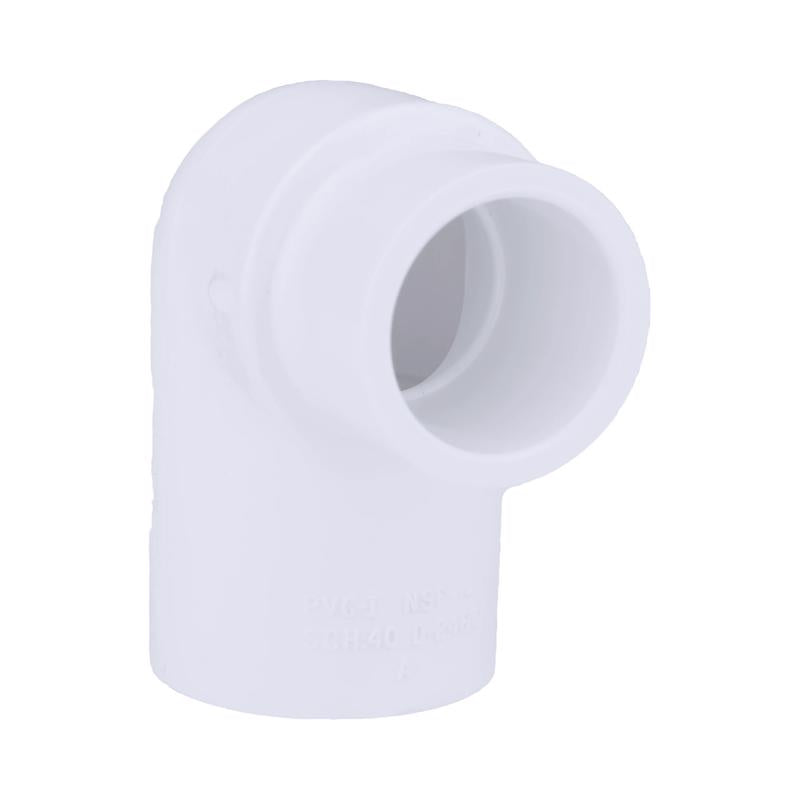 Charlotte Pipe Schedule 40 3/4 in. Slip X 1/2 in. D Slip PVC 90 Degree Elbow 1 pk