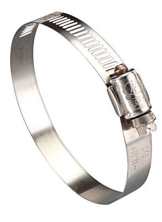Ideal Tridon Hy Gear 1-1/4 in to 2-1/4 in. SAE 28 Silver Hose Clamp Stainless Steel Marine