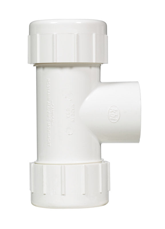 Homewerks Schedule 40 1-1/2 in. Compression X 1-1/2 in. D Compression PVC Tee 1 pk