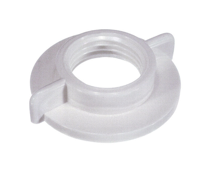 Danco Faucet Locknut Universal 1/2 in. White Plastic 2 pc
