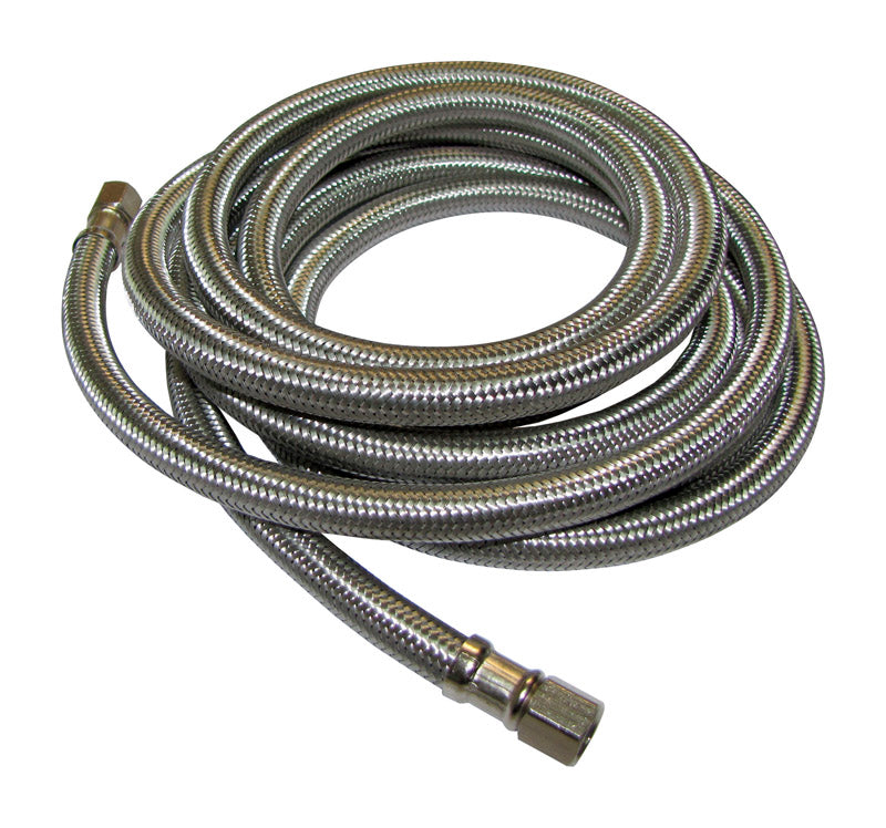 Plumb Pak 1/4 in. Compression in. X 1/4 in. D Compression 60 in. Stainless Steel Ice Maker Supply Li