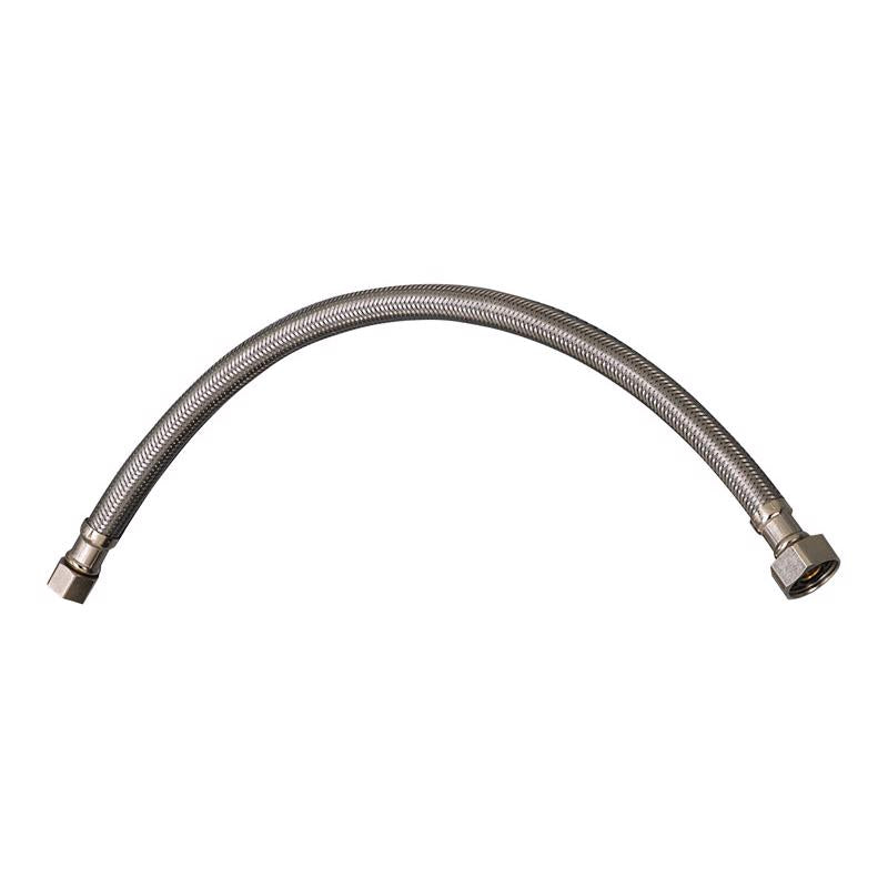 Plumb Pak EZ 3/8 in. Compression X 1/2 in. D FIP 12 in. Stainless Steel Faucet Supply Line