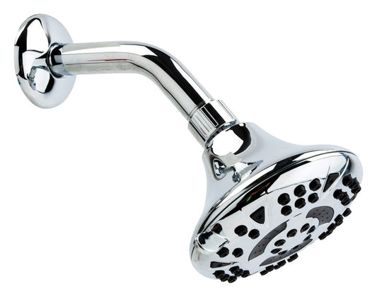 OakBrook Chrome PVC 5 settings Wallmount Showerhead 1.8 gpm