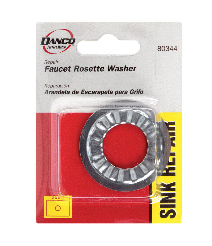 Danco 7/8 in. D Cadmium Plated Diecast Faucet Rosette Washer 1 pk