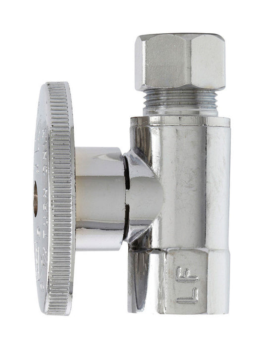 Plumb Pak 3/8 in. FIP X 3/8 in. Compression Brass Straight Valve