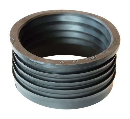 Fernco Schedule 40 4 in. Compression X 4 in. D Compression PVC 5 in. Donut Fitting 1 pk