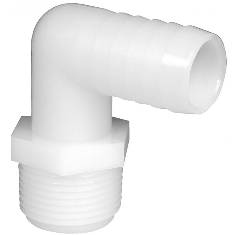 Green Leaf 1/2 in. MPT X 3/4 in. D Barb Nylon Elbow 1 pk