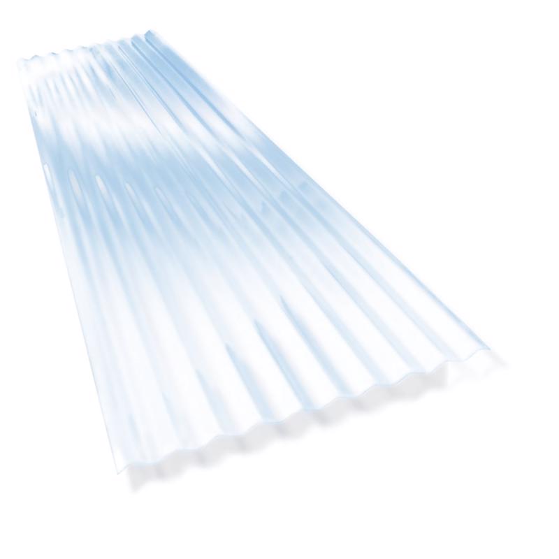 Palruf 26 in. W X 144 in. L PVC Roof Panel Clear