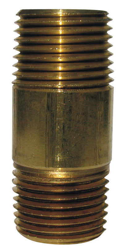 Anderson Metals 1/8 in. MPT in. X 1/8 in. D MPT Red Brass Nipple 2 in. L