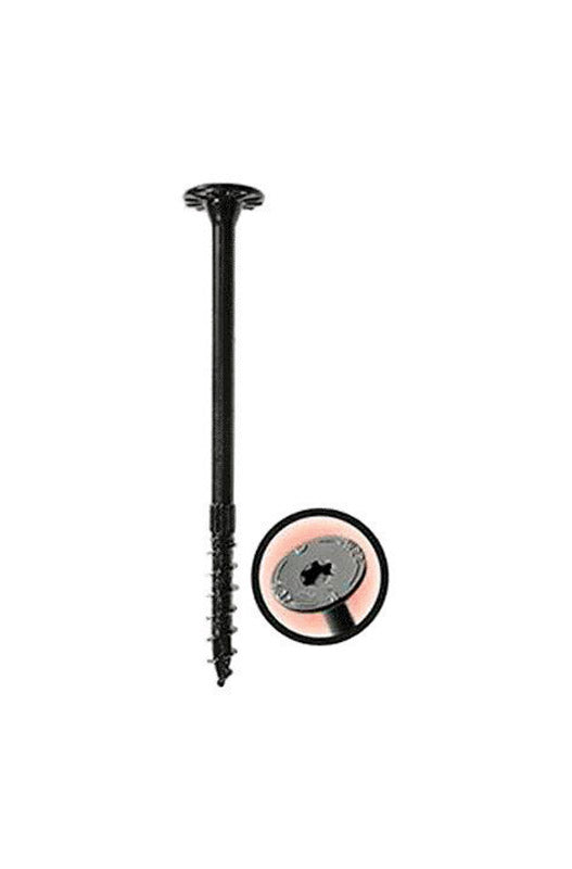 Simpson Strong-Tie Strong-Drive No. 10 X 3-3/8 in. L Star E-Coat Bold Wood Screws 50 pk