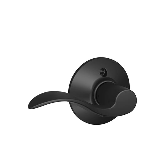 Schlage Accent Matte Black Dummy Lever Right Handed